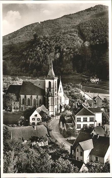 Lautenbach Renchtal Teilansicht Kirche