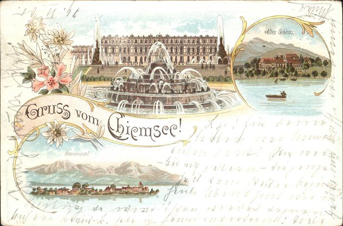 Chiemsee Bayern Altes Schloss Fraueninsel