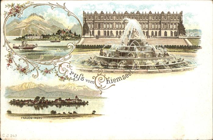 Chiemsee Bayern Fraueninsel Altes Schloss