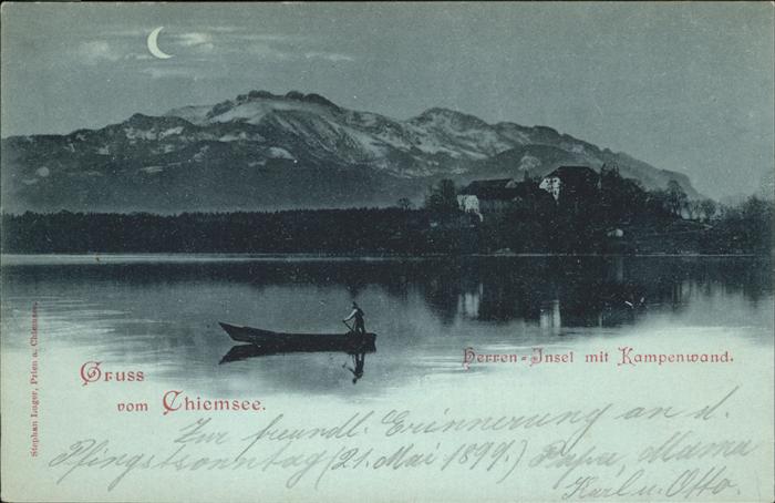 Chiemsee Bayern Herreninsel Kampenwand