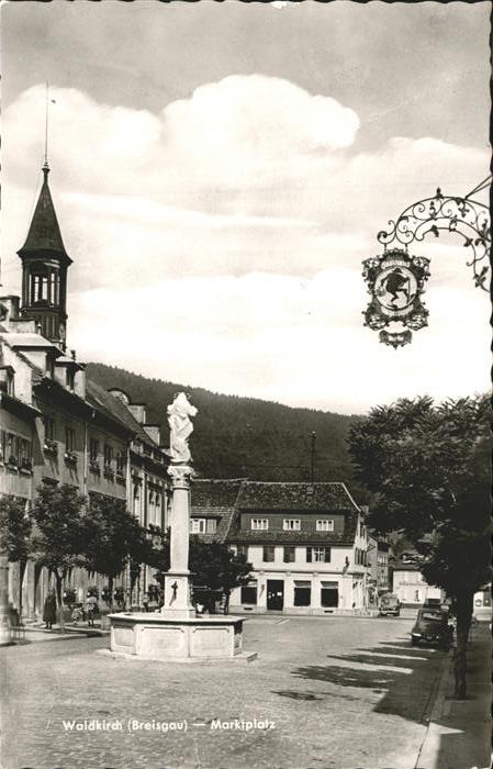 Waldkirch Breisgau Marktplatz Brunnen