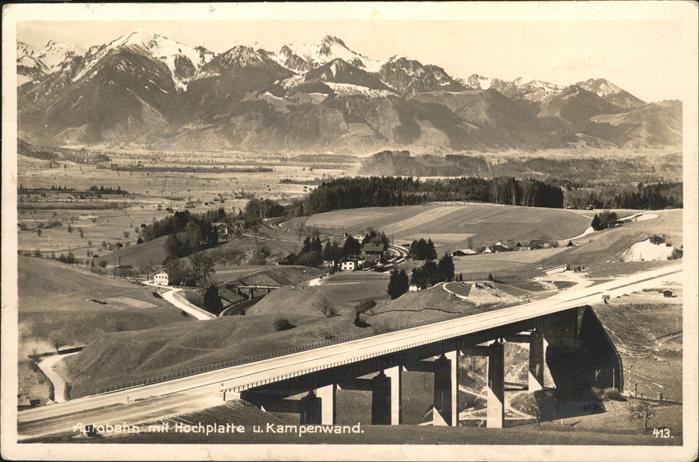 Kampenwand Chiemgau Autobahn Hochplatte