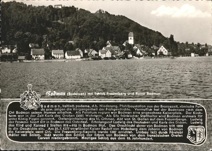 Bodman-Ludwigshafen Schloss Frauenberg Ruine Bodman