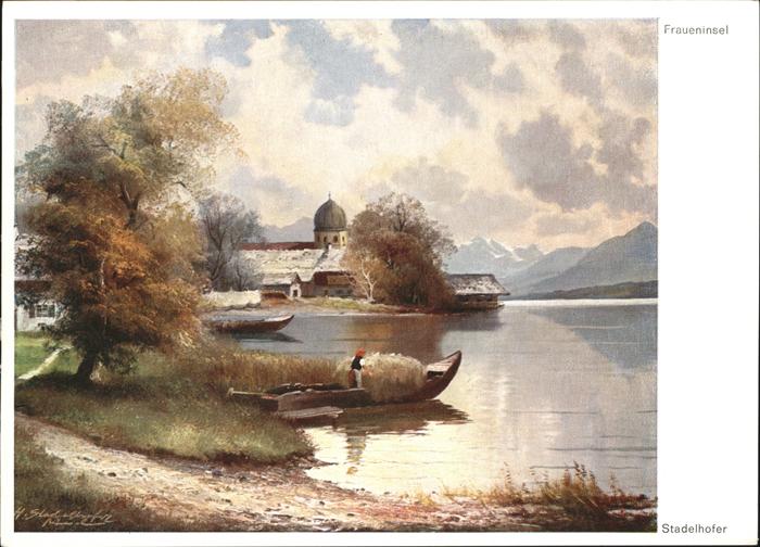 Fraueninsel Chiemsee Künstlerkarte Stadelhofer