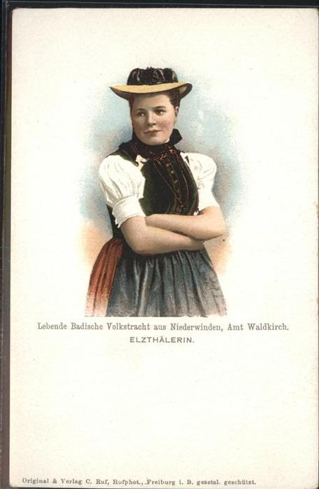 Waldkirch Breisgau Volkstracht Elzthälerin