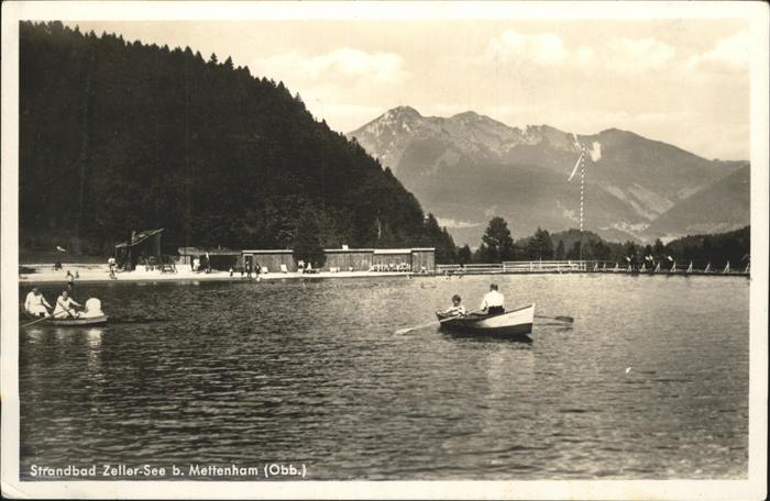 Mettenham Strandbad Zeller See Boot