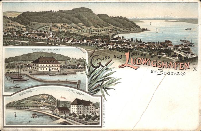 Ludwigshafen Bodensee Hafen Zollamt Guggenbühl Hotel Adler