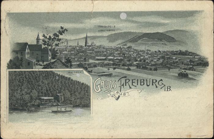 Freiburg Breisgau Waldsee Mondscheinkarte