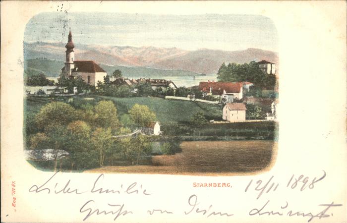 Starnberg Starnbergersee Bayern Totalansicht