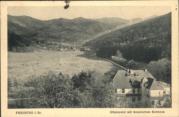 Freiburg Breisgau Günterstal Sanatorium Rebhaus