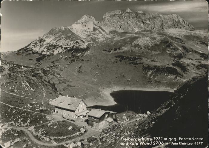 Freiburgerhuette Formarinsee Rote Wand Foto-Risch-Lau Nr