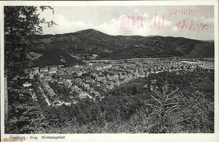 Freiburg Breisgau Waldseegebiet