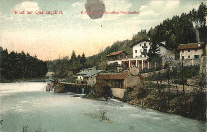 Weyarn  Städtische Restauration Weigelmühle