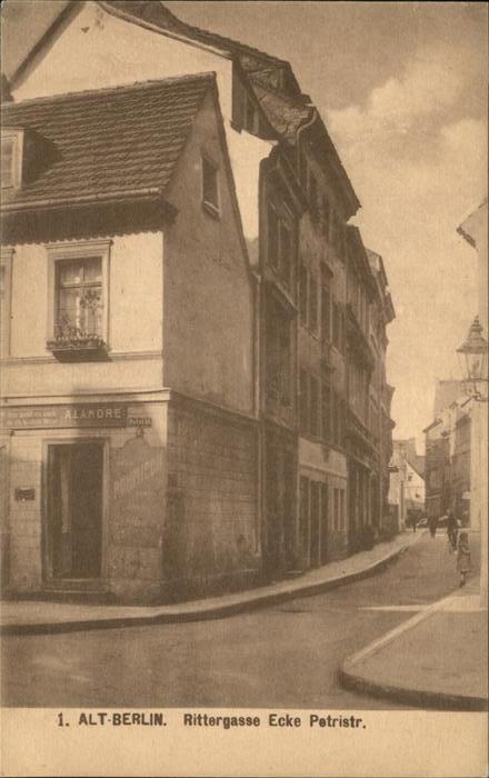 BERLIN  CITY Alt-Berlin Rittergasse