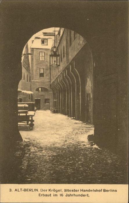 BERLIN  CITY Alt-Berlin Der Kroegel