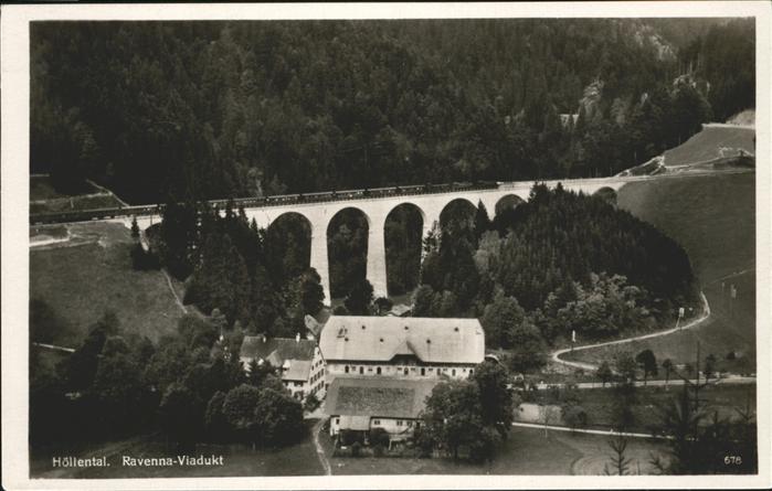 Hoellental Schwarzwald Ravenna-Viadukt