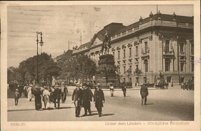 Bibliothek Library Unter den Linden Königl. Bibliothek