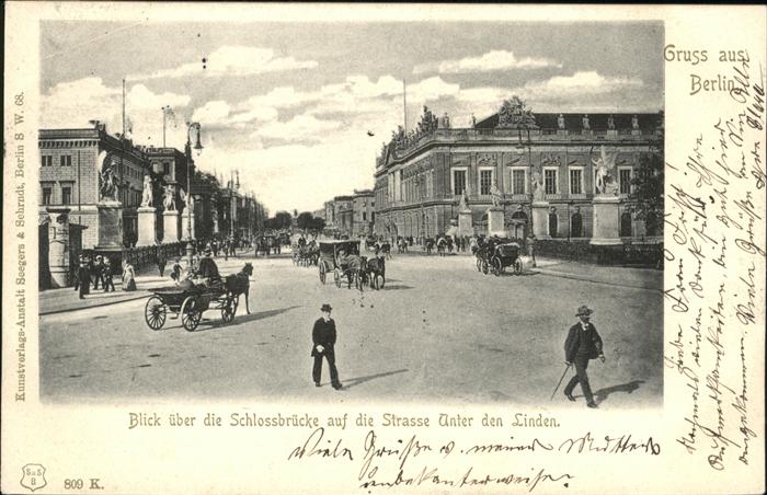 BERLIN  CITY Schlossbruecke Unter den Linden