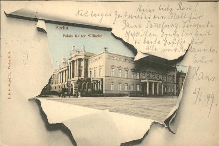 BERLIN  CITY Palais Kaiser Wilhelm I.