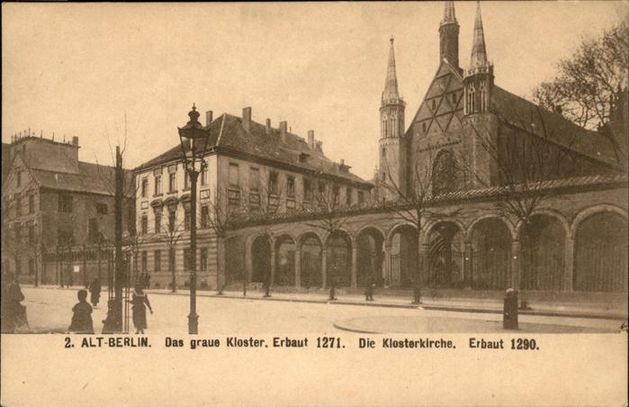 BERLIN CITY Alt-Berlin Graues Kloster
