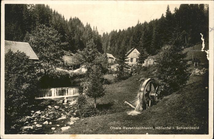 Hoellental Schwarzwald Obere Ravennaschlucht