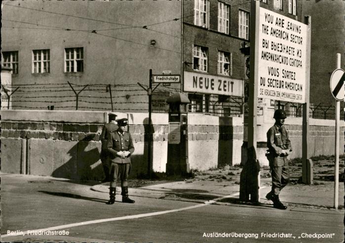 BERLIN  CITY Friedrichstrasse Checkpoint