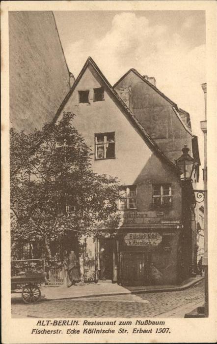Berlin Alt-Berlin Restaurant zum Nußbaum Fisch