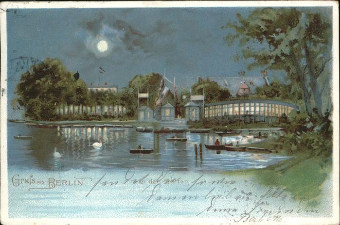 Berlin In den Zielten Boote Schwäne