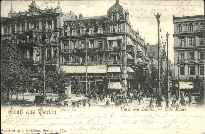 Berlin Unter den Linden Cafe Bauer