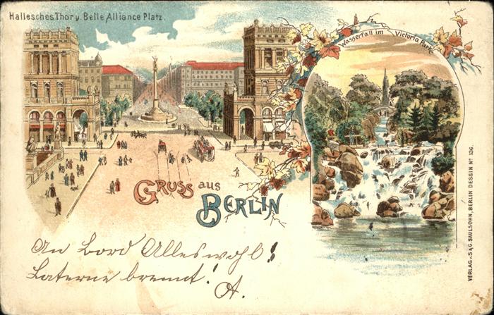 Berlin Hallesches Thor Belle Alliance Platz