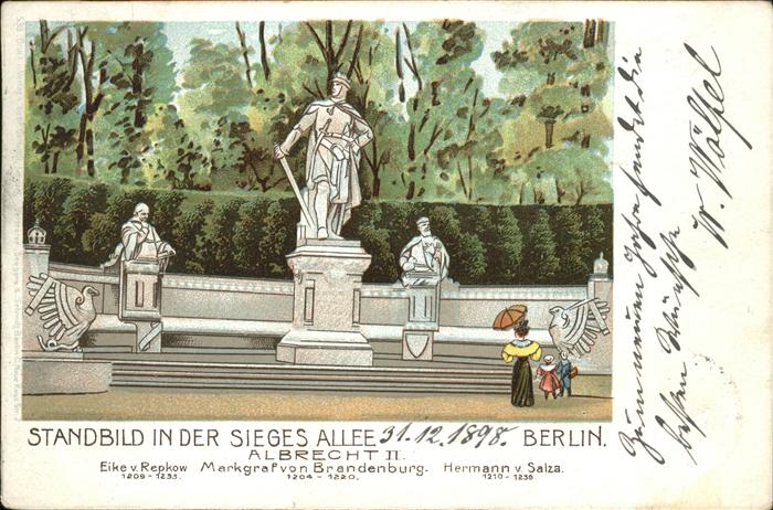 Berlin Standbild Siegesallee