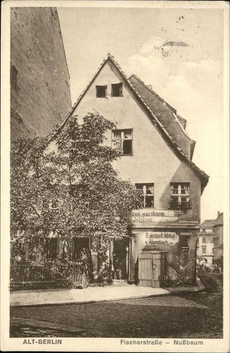 BERLIN  CITY Alt-Berlin Fischerstasse Nussbaum