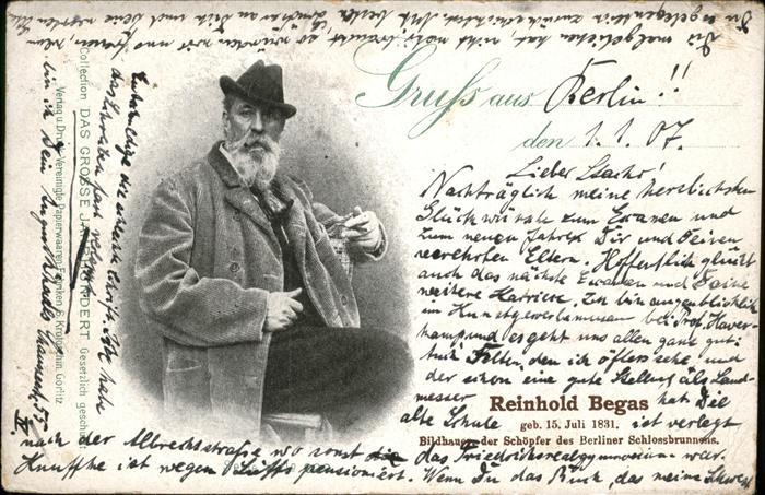 Berlin Reinhold Begas Bildhauer