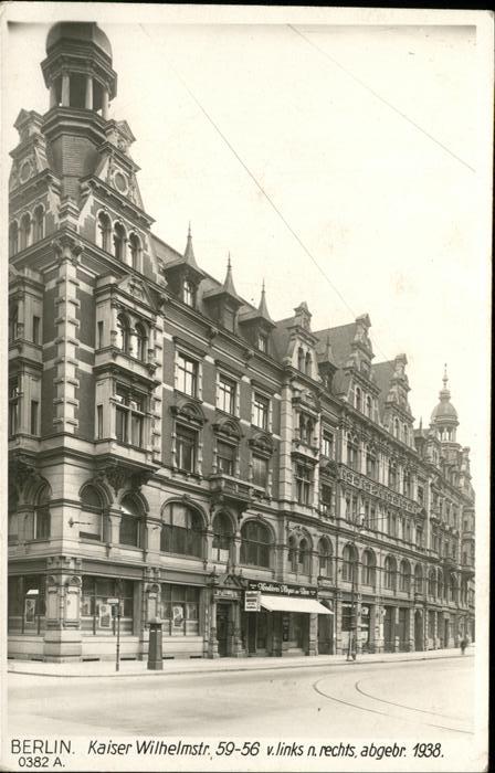 BERLIN  CITY Alt-Berlin Kaiser Wilhelmstrasse 59-56