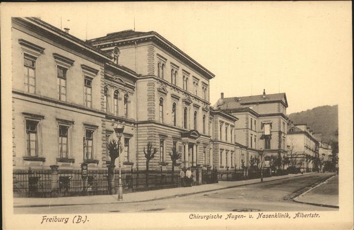 Freiburg Breisgau Chirurgische Augen- u. Nasenklinik Albe