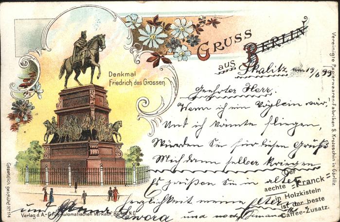 Berlin Denkmal Friedrich des Grossen