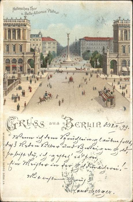 Berlin Hallesches Tor Belle-Alliance Platz