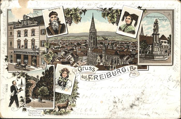 Freiburg Breisgau Hirschsprung Höllental Gutenberg Bertho