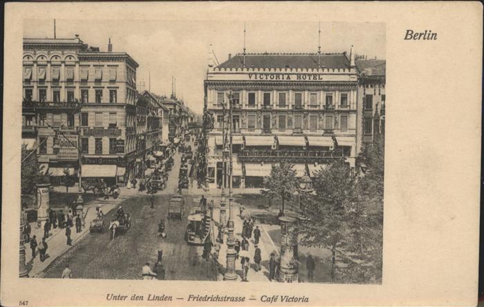 Berlin Unter den Linden Cafe Victoria