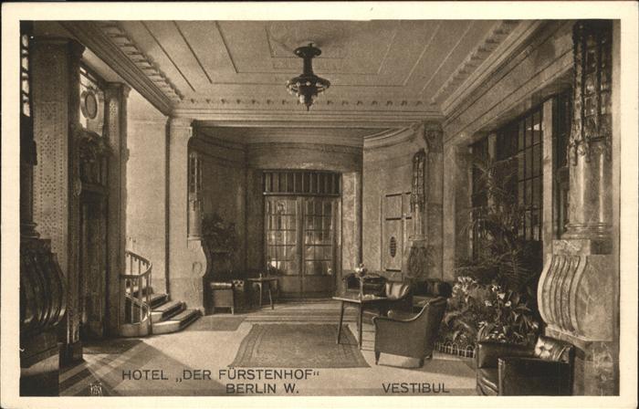 BERLIN  CITY Hotel Fuerstenhof
Vestibul