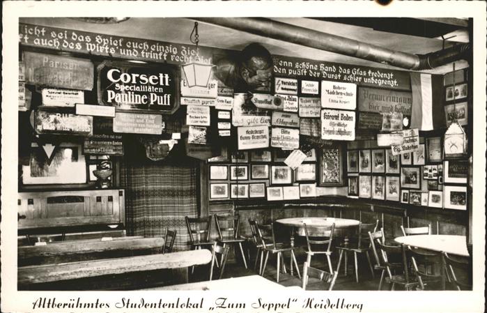 Heidelberg Neckar Studentenlokal
Zum Seppel