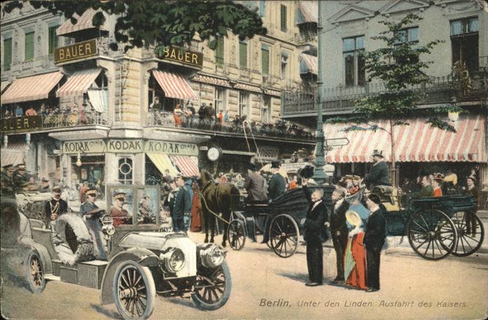 BERLIN CITY Unter den Linden
Ausfahrt des Kaisers