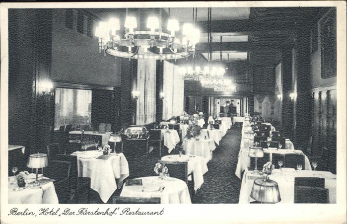 BERLIN  CITY Fuerstenhof-Restaurant