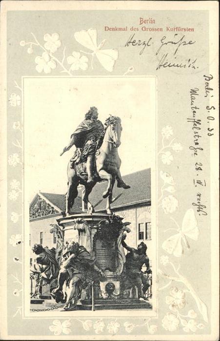BERLIN  CITY Kurfuersten-Denkmal