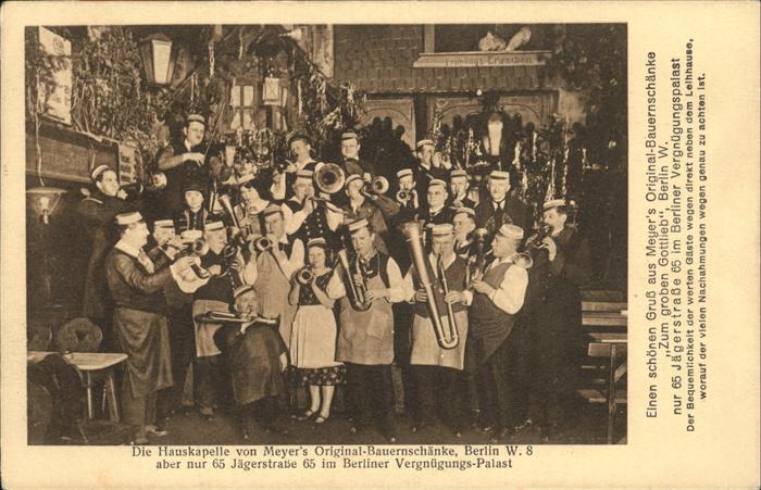 BERLIN  CITY Meyer`s Original-Bauernschaenke