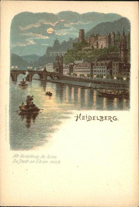 Heidelberg Neckar Totalansicht