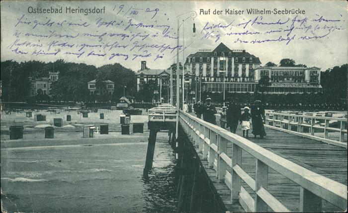 Heringsdorf Ostseebad Usedom Ostseebad Kaiser Wilhelm Seebrücke