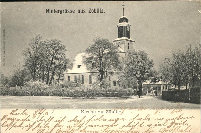 Zoeblitz Sachsen Wintergrüsse Kirche