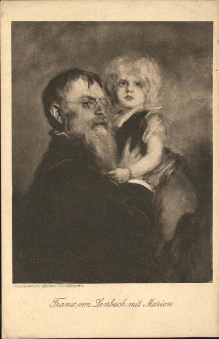 Persoenlichkeiten Franz von Lenbach mit Marion