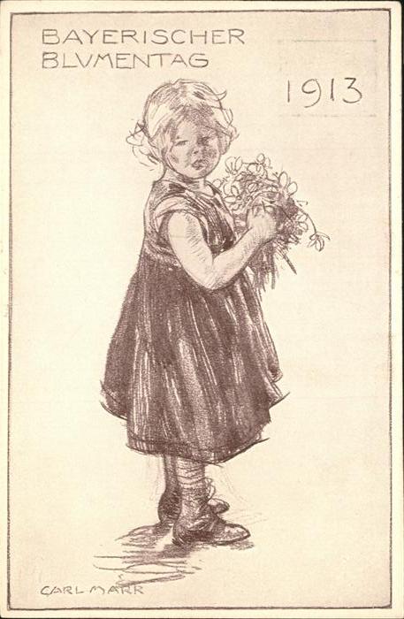 Blumentag Künstler Carl Marr Ganzsache